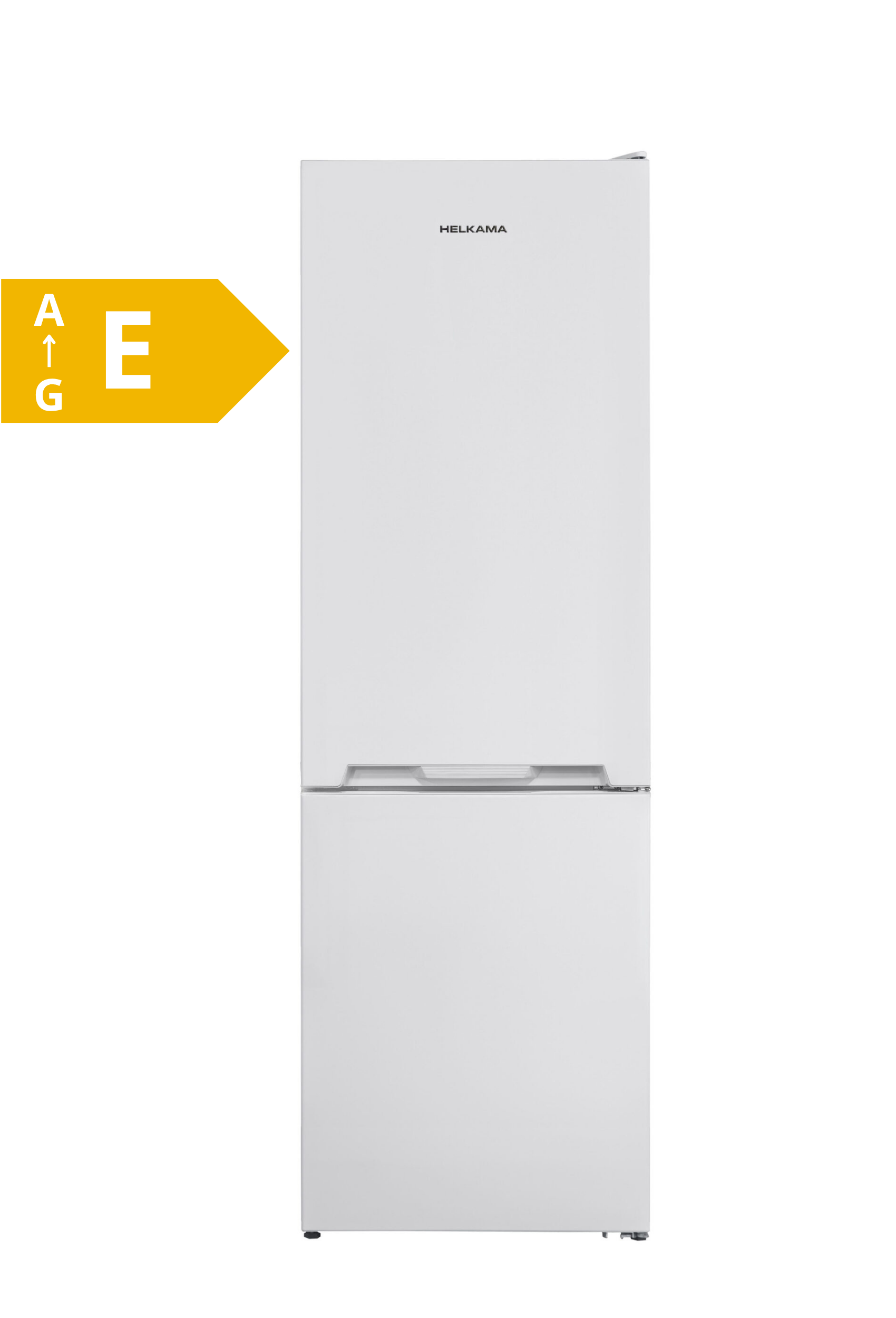 Helkama LowFrost-jääkaappipakastin integroiduilla kahvoilla (vasenkätinen)