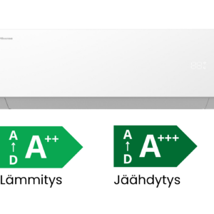 Hisense UNI HB 12 jäähdyttävä ja lämmittävä ilmalämpöpumppu asennettuna