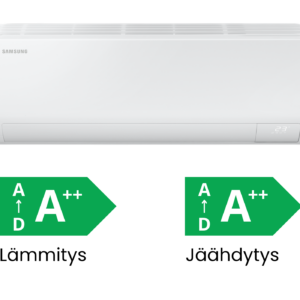 Samsung Nordic Airise S2 09 jäähdyttävä ja lämmittävä ilmalämpöpumppu asennettuna